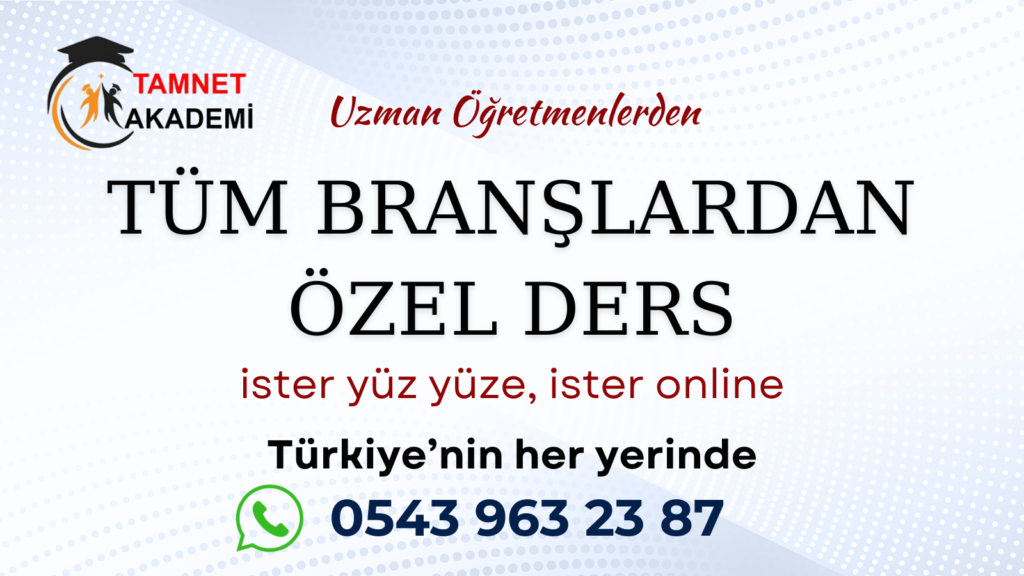 ÖZEL DERS