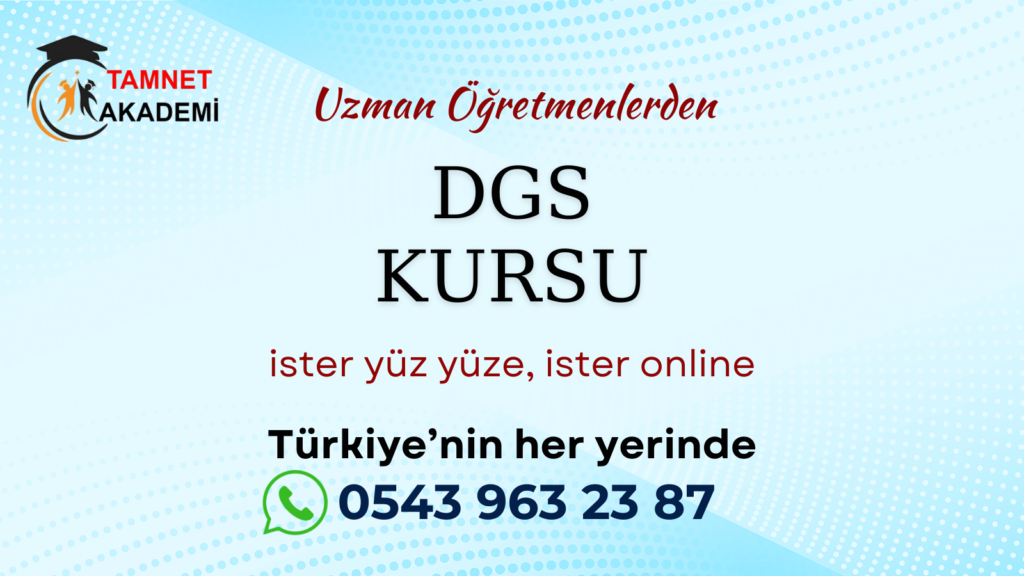 Eskişehir DGS Kursu