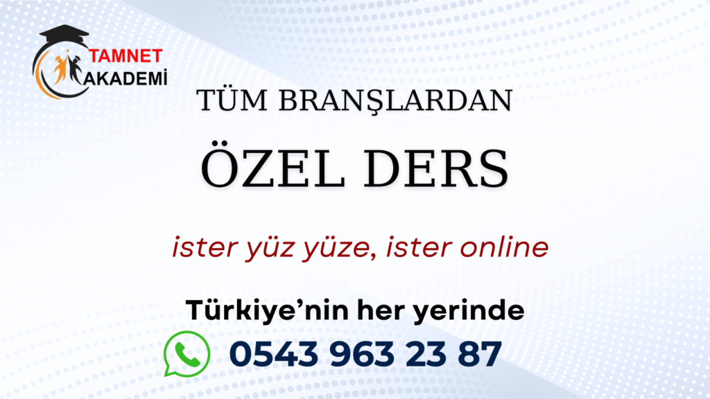 Arnavutköy Özel Ders